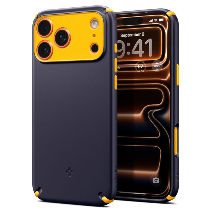 Husa pentru iPhone 17 Pro Max - Spigen Caseology Nano Pop Hybrid MagSafe (ACS11147) - Blueberry Navy