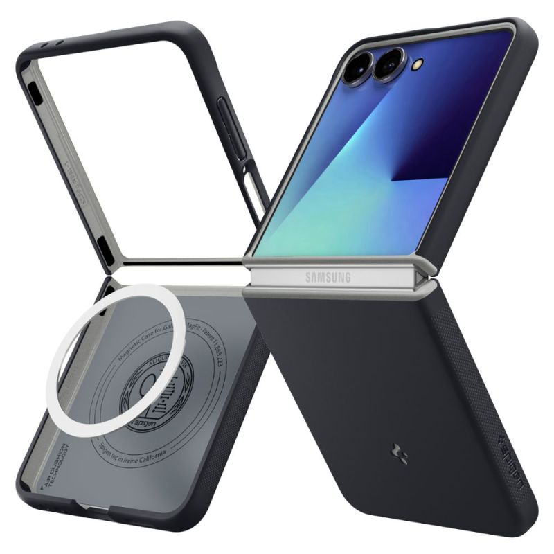 Husa pentru Samsung Galaxy Z Flip7 - Spigen Caseology Nano Pop MagSafe (ACS11158) - Black Sesame