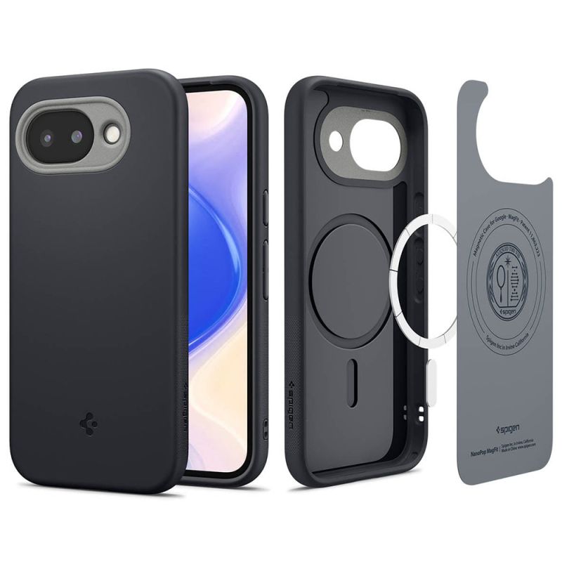 Husa pentru Google Pixel 10a - Spigen Caseology Nano Pop MagSafe (ACS11287) - Black Sesame