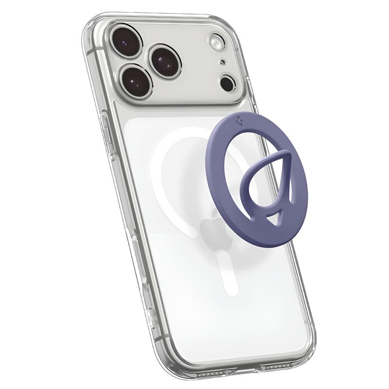 Suport Inel din Silicon pentru Telefon - Spigen Dual Pop MagSafe (AMP11369) - Violet