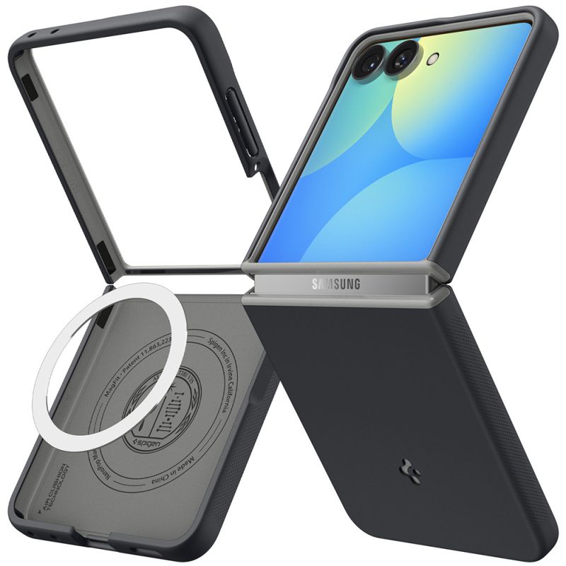 Husa pentru Samsung Galaxy Z Flip8 - Spigen Caseology Nano Pop MagSafe (ACS11523) - Black Sesame