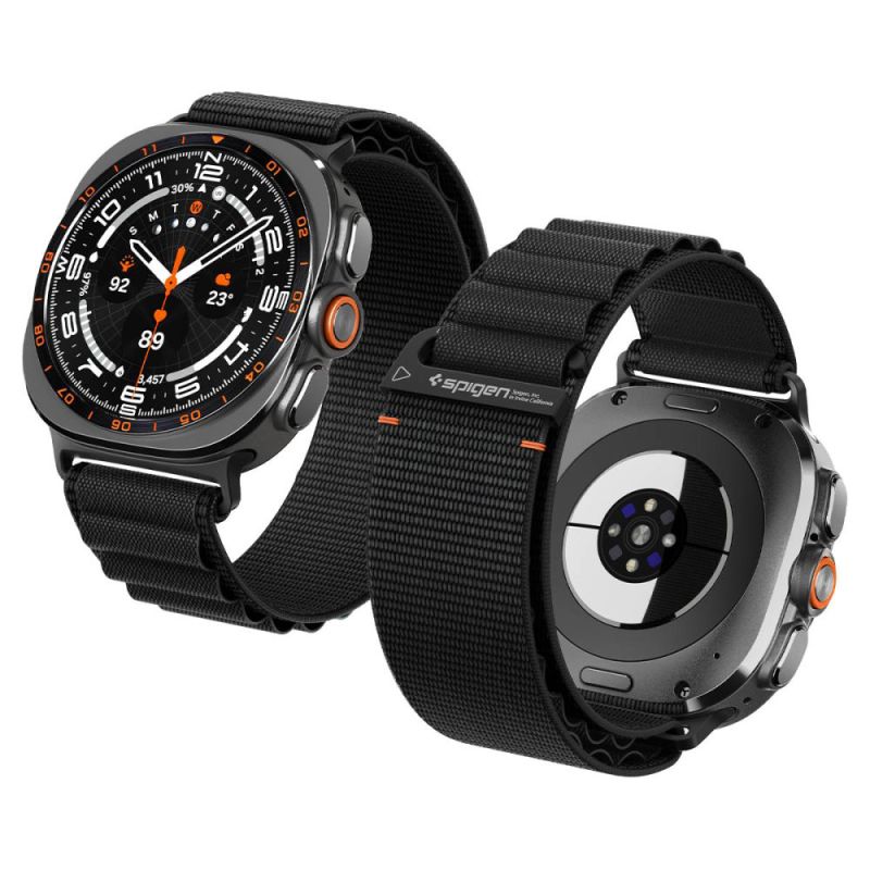 Curea pentru Samsung Galaxy Watch Ultra 47mm / Watch Ultra 2 - Spigen Watchband WBF1 (AMP11613) - Black