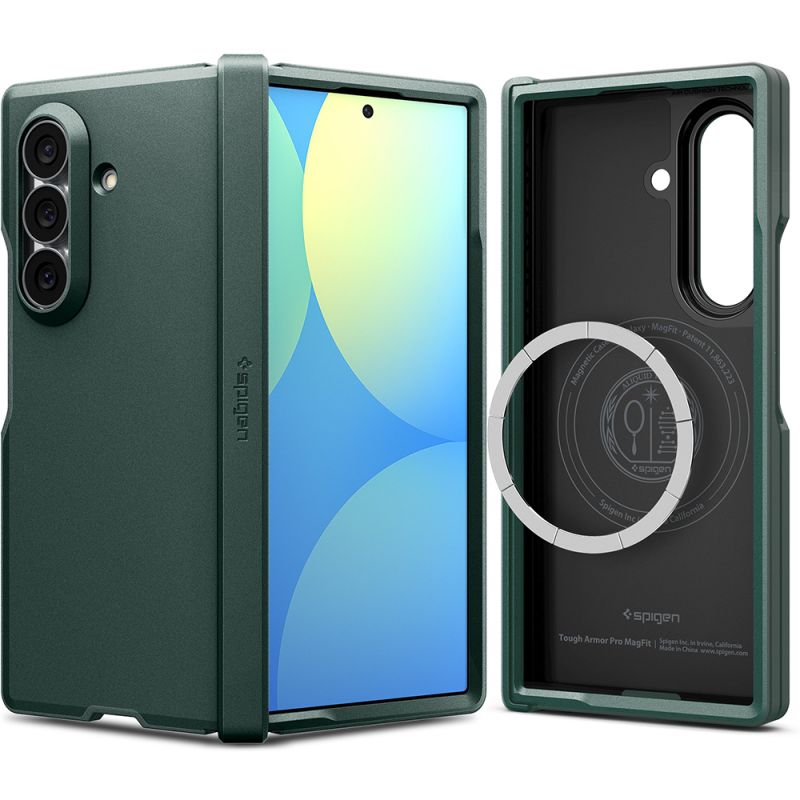Husa pentru Samsung Galaxy Z Fold8 Ultra - Spigen Tough Armor Pro MagSafe (ACS11851) - Abyss Green