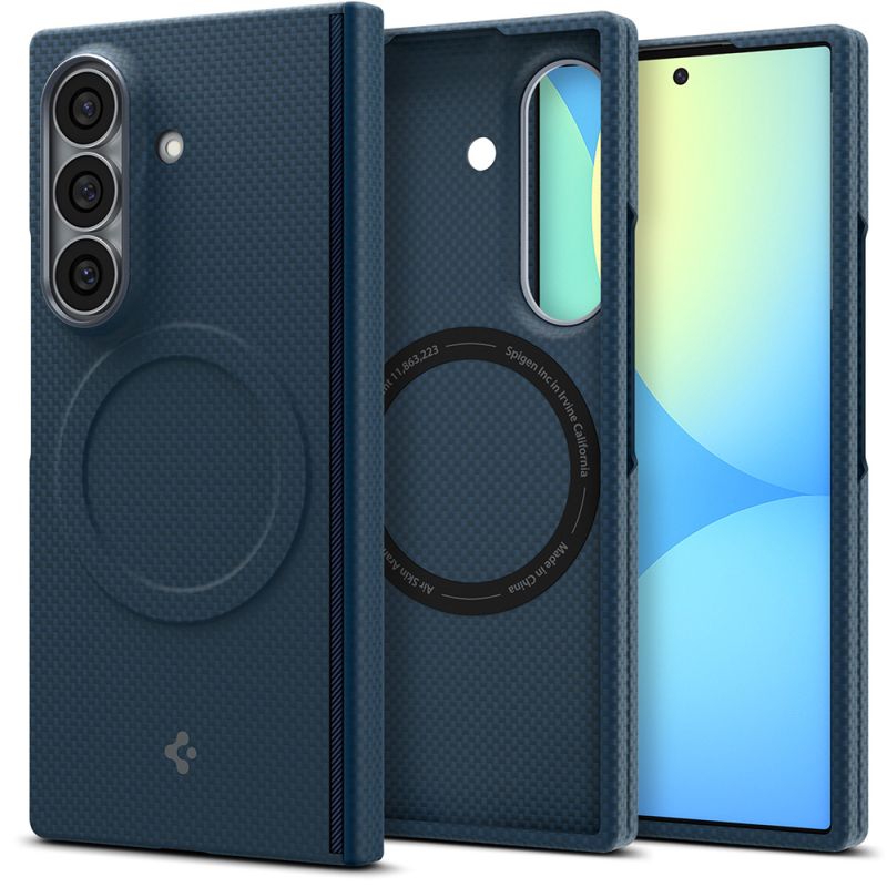 Husa pentru Samsung Galaxy Z Fold8 Ultra - Spigen Air Skin Aramid MagSafe (ACS11852) - Navy