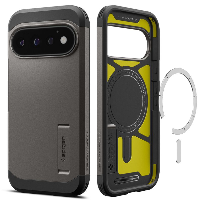 Husa pentru Google Pixel 11 Pro - Spigen Tough Armor MagSafe (ACS11860) - Gunmetal