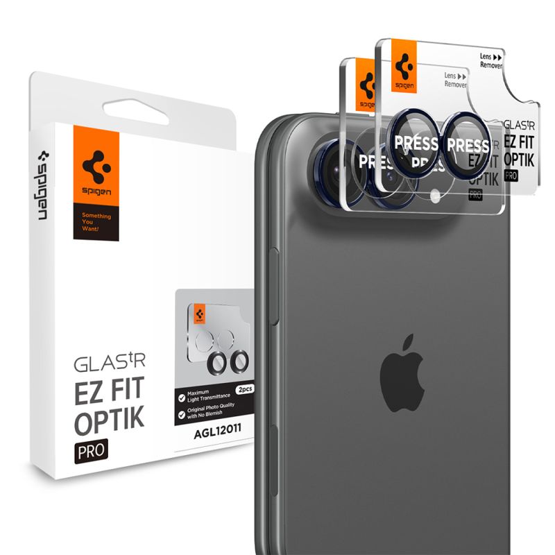 Folie Camera pentru iPhone Duo (set 2) - Spigen Glas.tR Optik EZ Fit Pro - Night Sky
