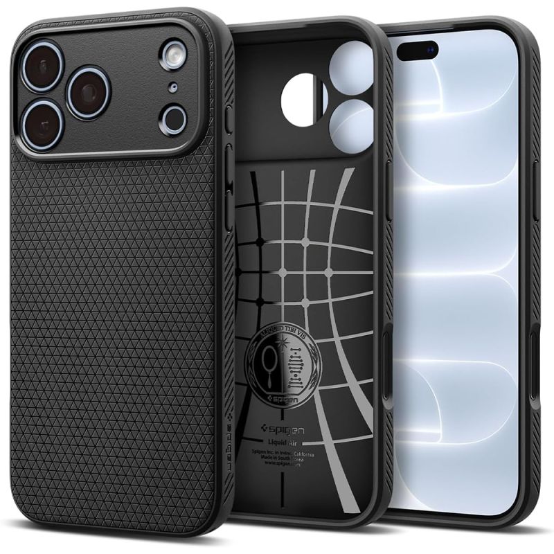 Husa pentru iPhone 18 Pro Max / iPhone 17 Pro Max - Spigen Liquid Air (ACS12111) - Matte Black