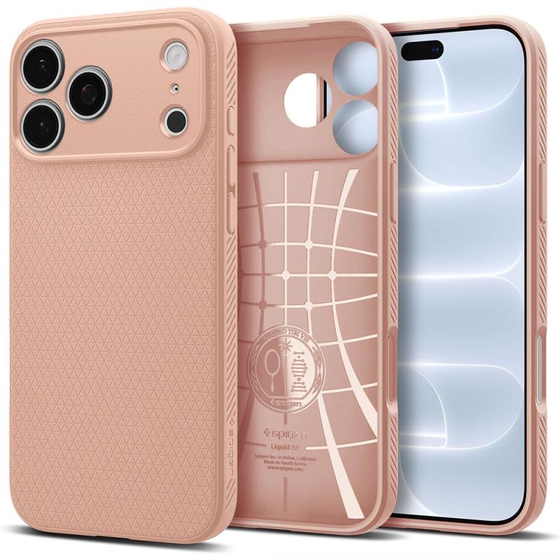 Husa pentru iPhone 18 Pro Max / iPhone 17 Pro Max - Spigen Liquid Air (ACS12115) - Rose Titanium