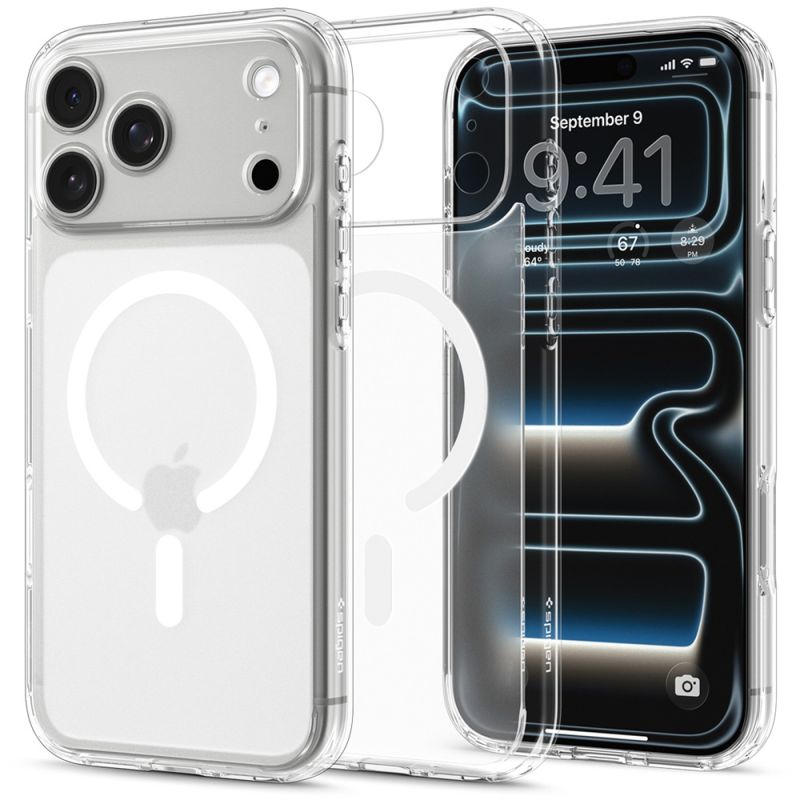 Husa pentru iPhone 18 Pro / iPhone 17 Pro - Spigen Ultra Hybrid MagSafe (ACS12161) - Frost White