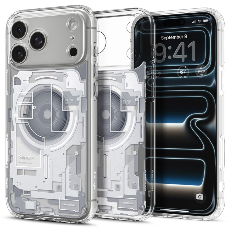 Husa pentru iPhone 18 Pro / iPhone 17 Pro - Spigen Ultra Hybrid Zero One MagSafe (ACS12163) - White