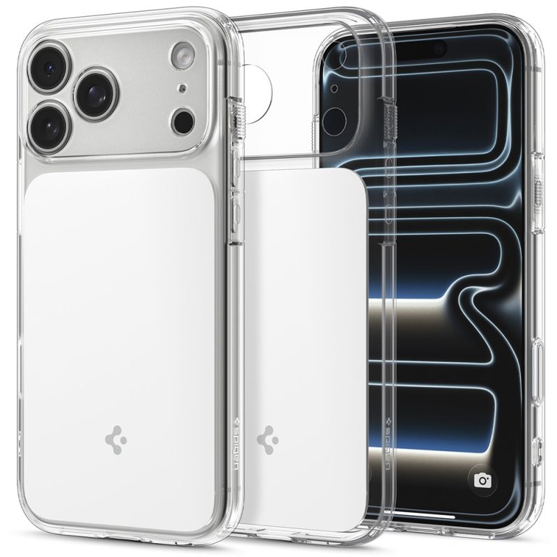 Husa pentru iPhone 18 Pro / iPhone 17 Pro - Spigen Ultra Hybrid T MagSafe (ACS12169) - Glossy White