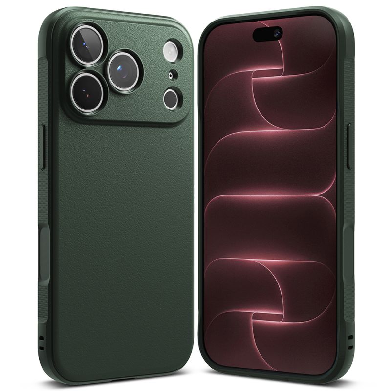 Husa pentru iPhone 18 Pro / iPhone 17 Pro - Ringke Onyx - Dark Green