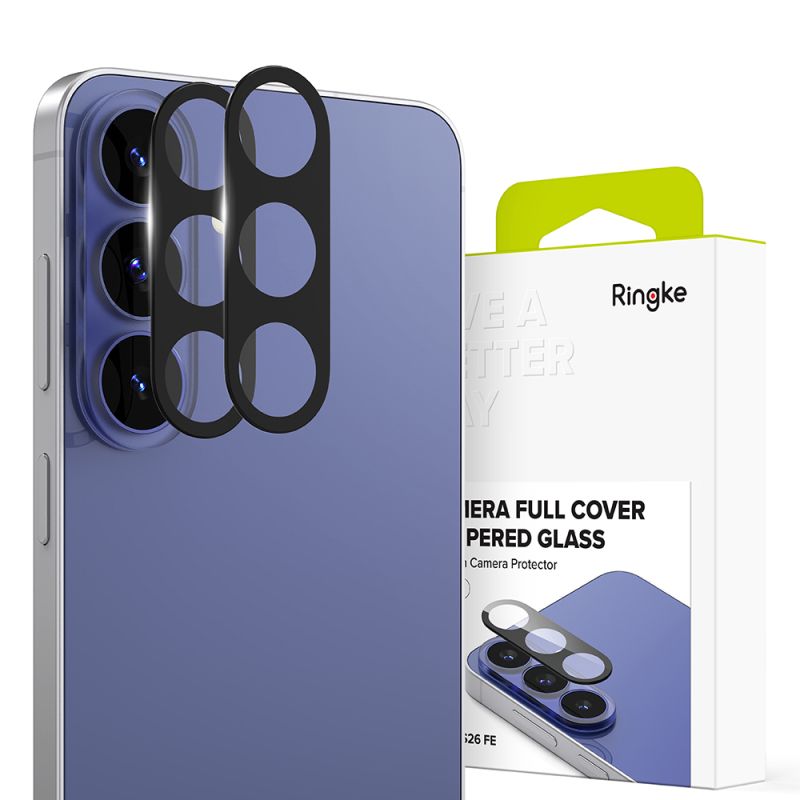 Folie Camera pentru Samsung Galaxy S26 FE (set 2) - Ringke Camera Full Cover - Black