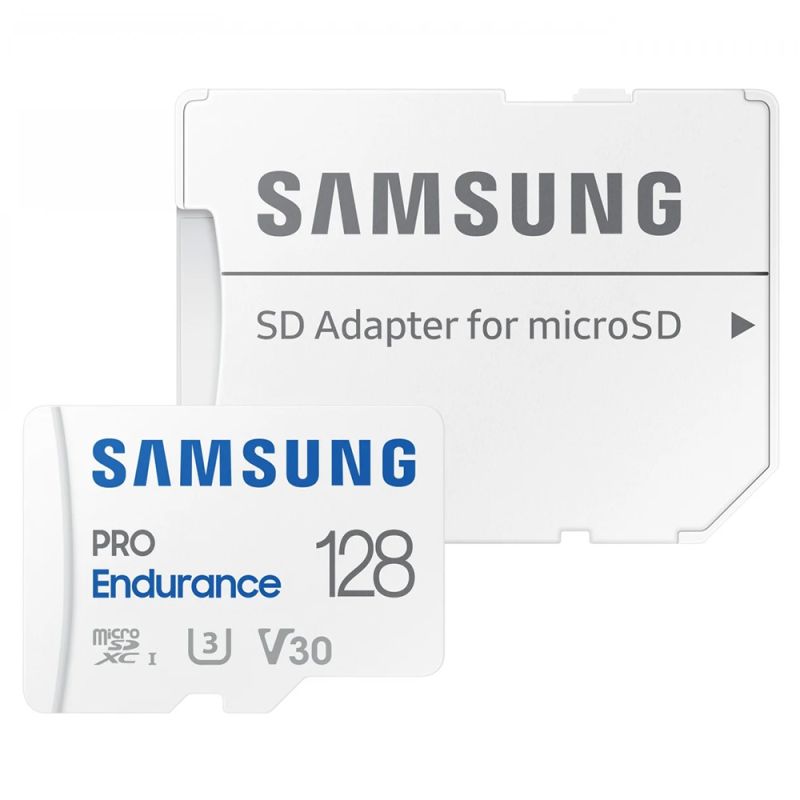 Card de Memorie, Adaptor, 128GB, UHS-I, U3, 100MB/s - Samsung PRO Plus (MB-MJ128KA/EU) - White