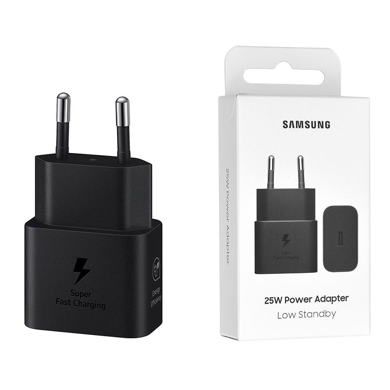 Incarcator pentru Priza Type-C, Super Fast Charging, 25W - Samsung T2510 Paris 2024 (EP-T2510NBEGEU) - Black (Blister Packing)
