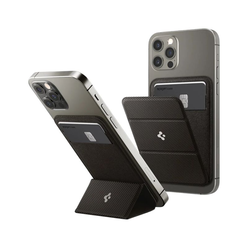 Portofel Telefon Magnetic pentru 2 Carduri - Spigen Urban Fit (AMP02766) - Gunmetal