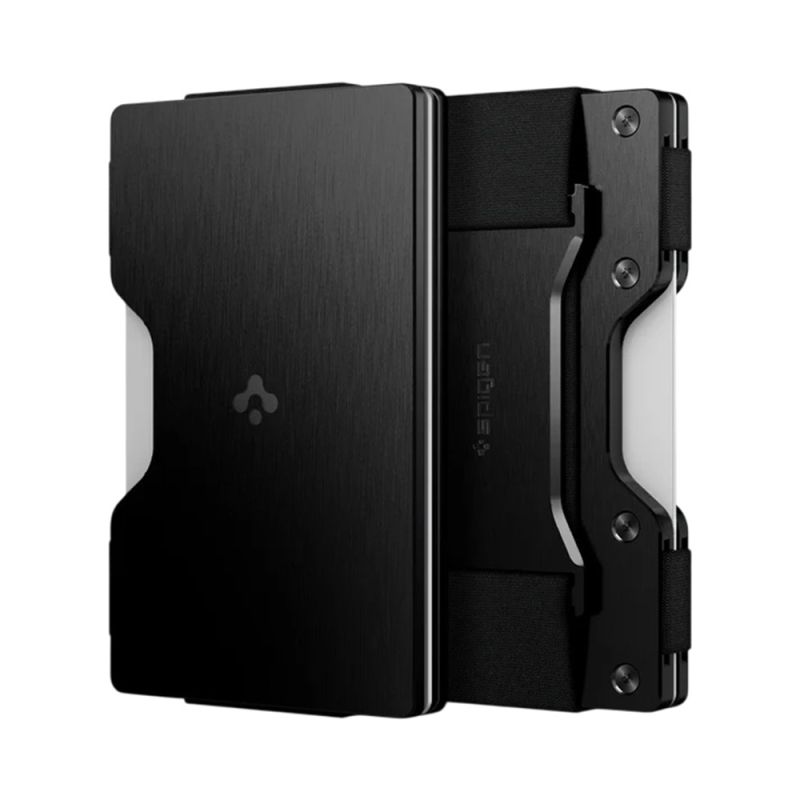Portofel RFID Blocking pentru 12 carduri - Spigen (AMP02898) - Black