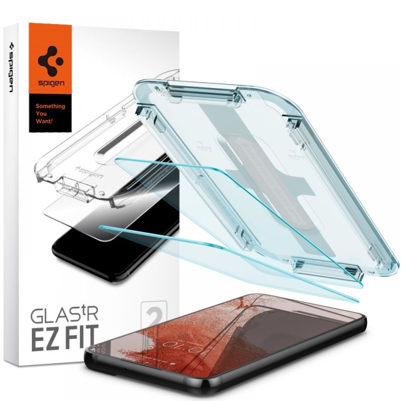 Folie pentru Samsung Galaxy S22 5G (set 2) - Spigen Glas.tR EZ FIT (AGL04151) - Clear
