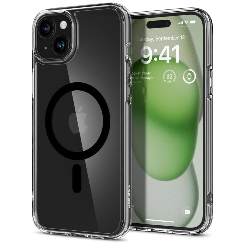 Husa pentru iPhone 15 - Spigen Ultra Hybrid MagSafe (ACS06803) - Black