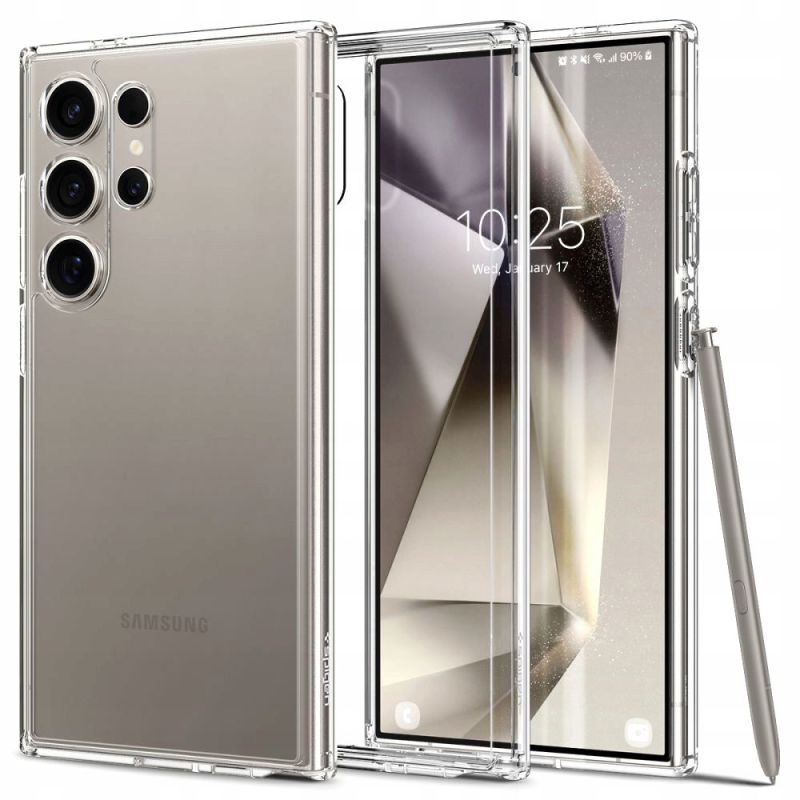 Husa pentru Samsung Galaxy S24 Ultra - Spigen Ultra Hybrid (ACS07292) - Clear