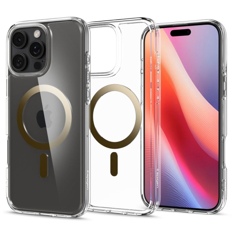 Husa pentru iPhone 16 Pro Max - Spigen Ultra Hybrid MagSafe (ACS08001) - Gold