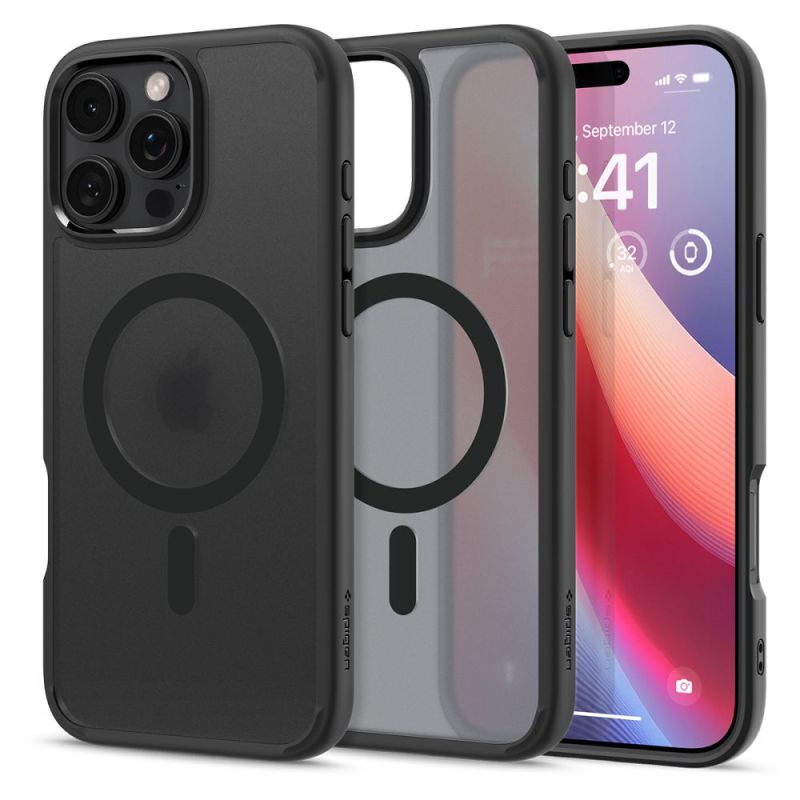 Husa pentru iPhone 16 Pro Max - Spigen Ultra Hybrid MagSafe (ACS08003) - Frost Black