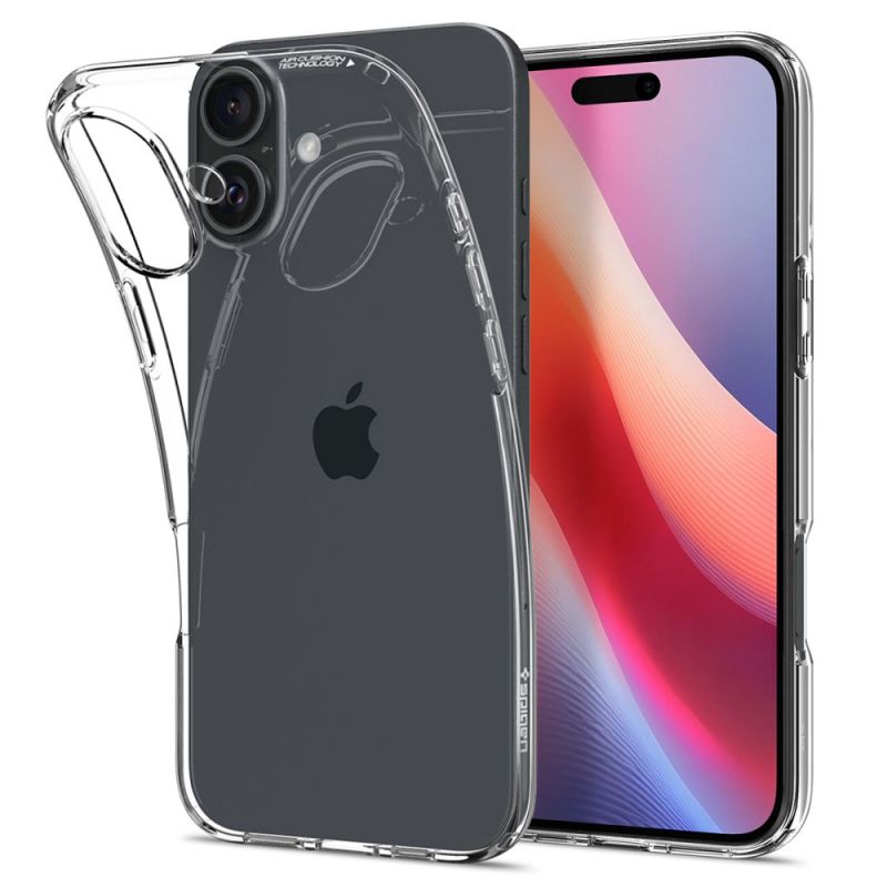 Husa pentru iPhone 16 Plus - Spigen Liquid Crystal (ACS08064) - Crystal Clear