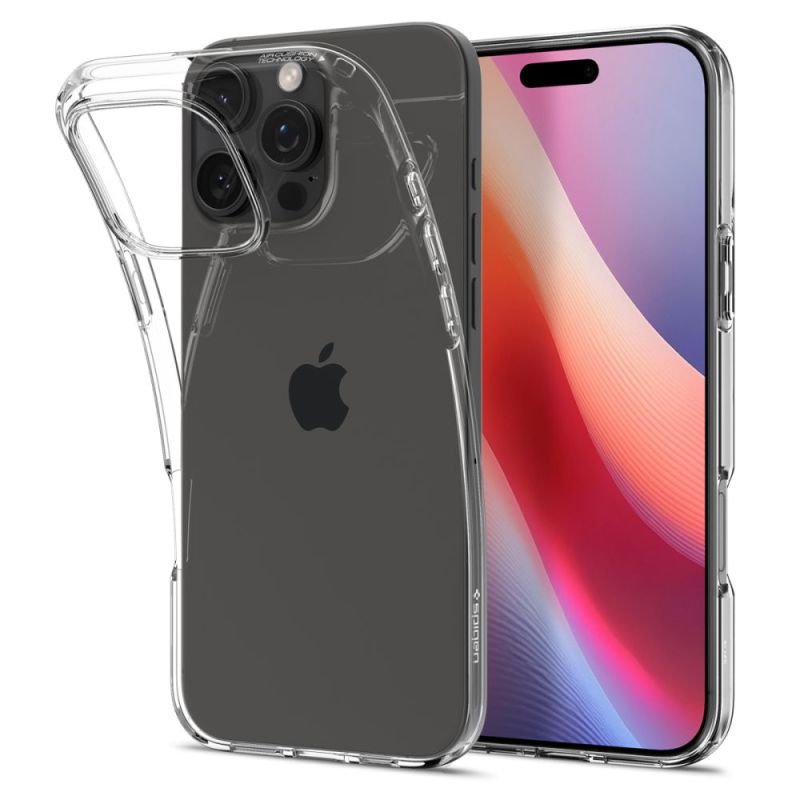 Husa pentru iPhone 16 Pro - Spigen Liquid Crystal (ACS08112) - Crystal Clear