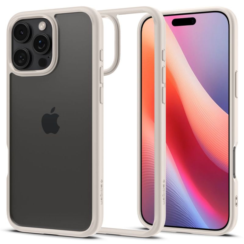 Husa pentru iPhone 16 Pro Max - Spigen Ultra Hybrid (ACS08385) - Natural Titanium