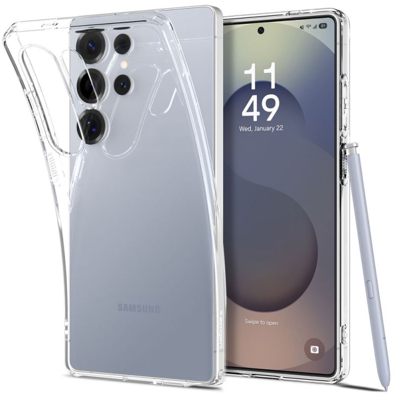Husa pentru Samsung Galaxy S25 Ultra - Spigen Liquid Crystal (ACS08948) - Clear