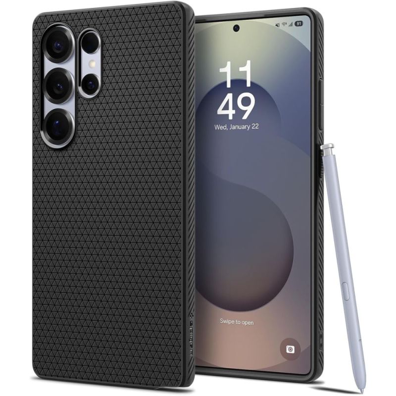 Husa pentru Samsung Galaxy S25 Ultra - Spigen Liquid Air (ACS08953) - Matte Black