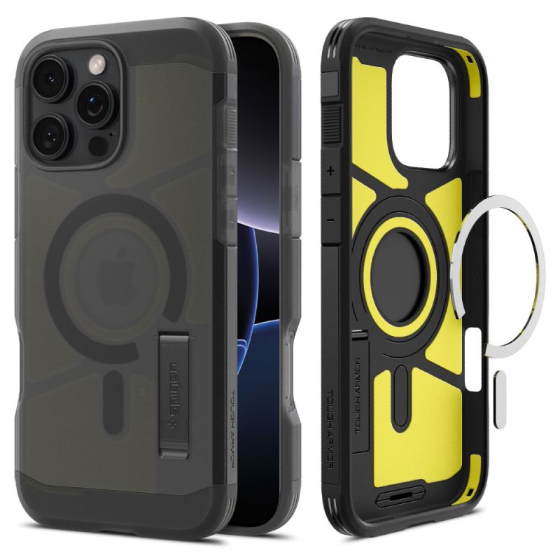Husa pentru iPhone 16 Pro Max - Spigen Tough Armor MagSafe (ACS09070) - Frost Black