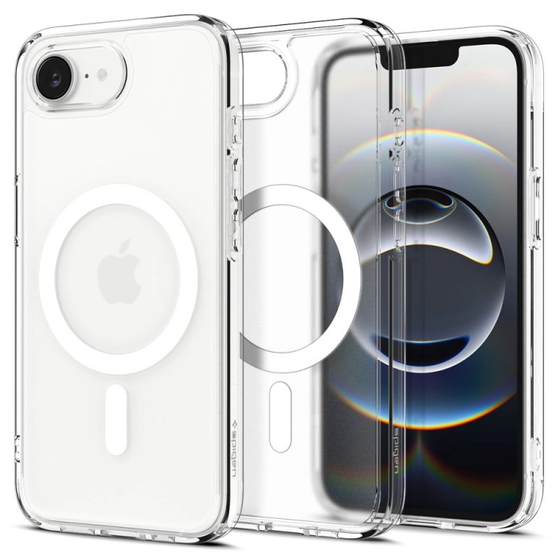 Husa pentru iPhone 16e / iPhone 17e - Spigen Ultra Hybrid MagSafe (ACS09145) - Frost White