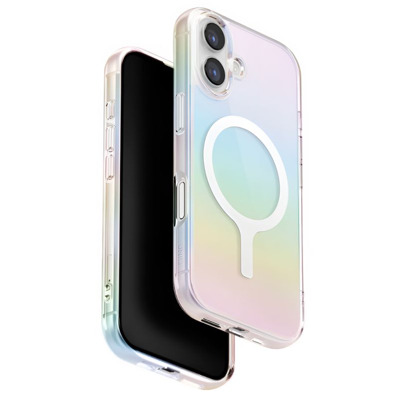 Husa pentru iPhone 17 - UNIQ Iridescia MagClick™ - Rainbow