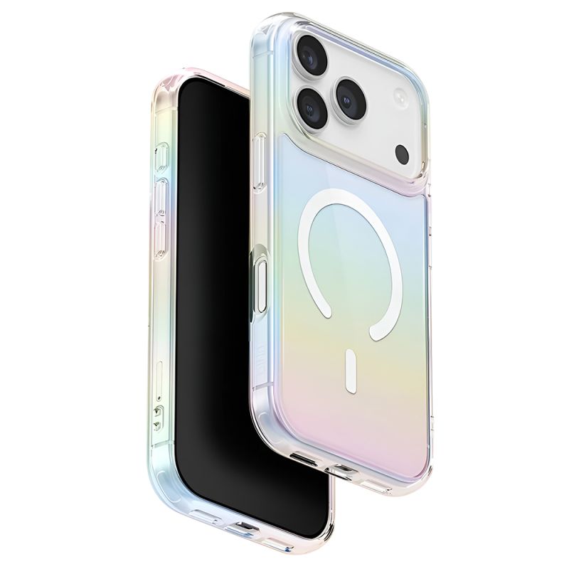 Husa pentru iPhone 17 Pro - UNIQ Iridescia MagClick™ - Rainbow