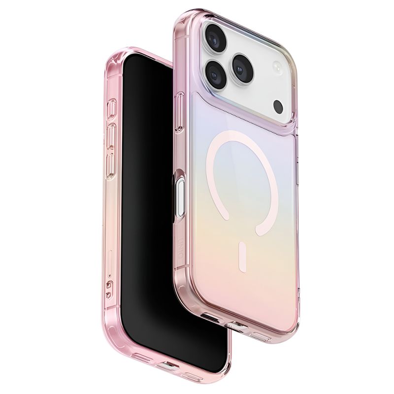 Husa pentru iPhone 17 Pro Max - UNIQ Iridescia MagClick™ - Pastel Sky