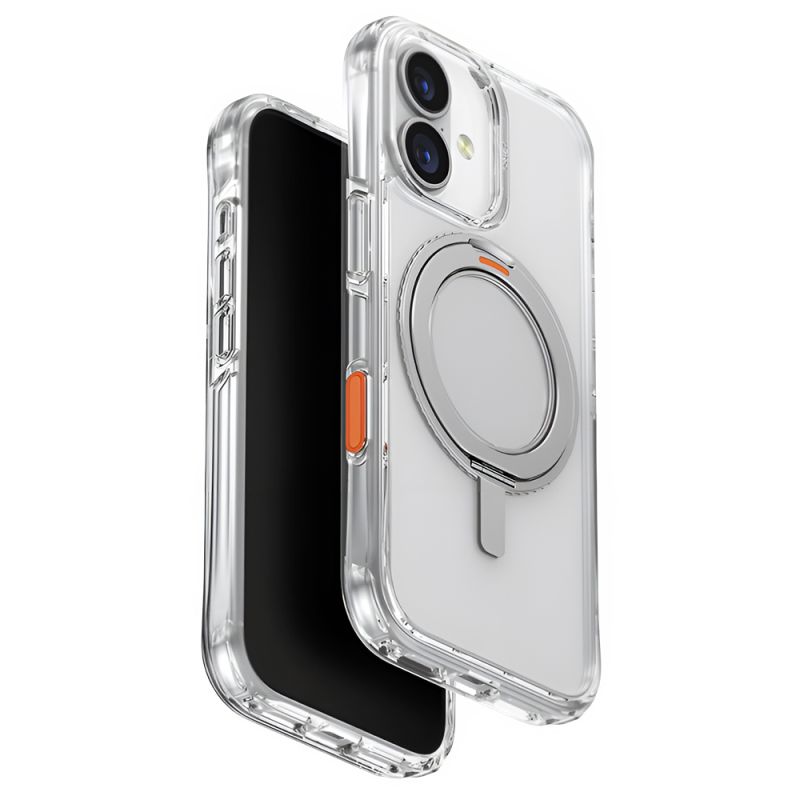 Husa pentru iPhone 17 - UNIQ Swivix 360° Kickstand - Silver