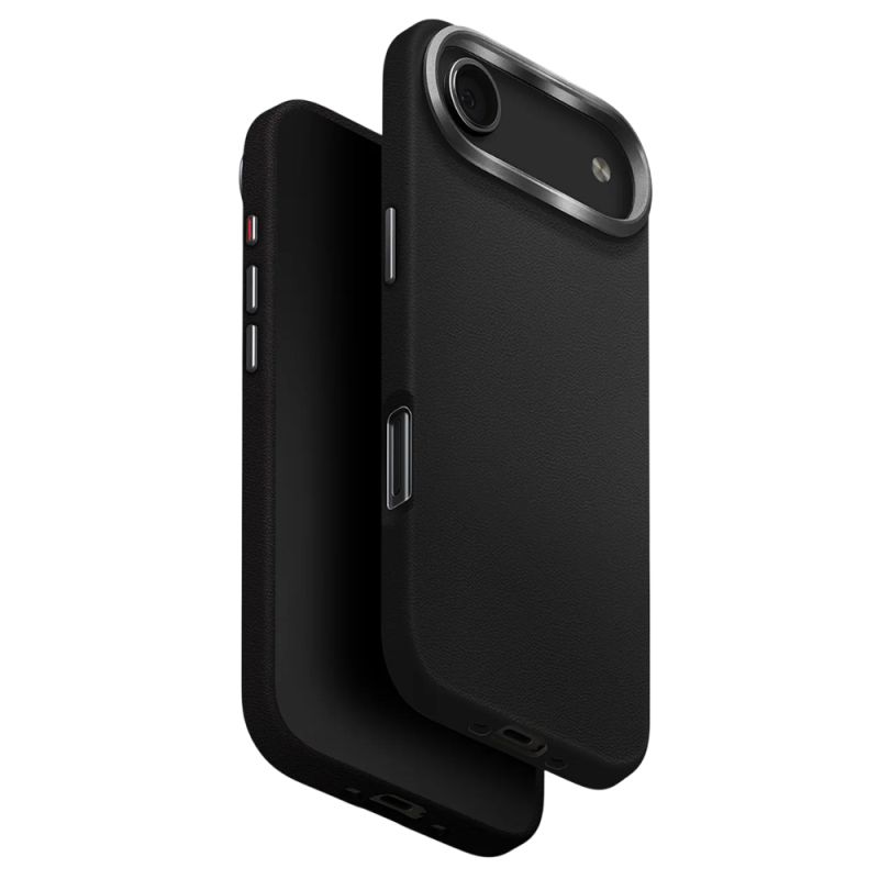 Husa pentru iPhone 17 Air - UNIQ Lyden Leatherette - Black