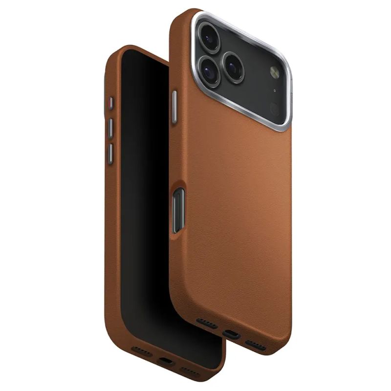 Husa pentru iPhone 17 Pro Max - UNIQ Lyden Leatherette MagClick - Caramel