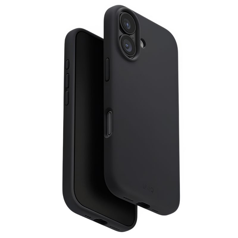 Husa pentru iPhone 17 - UNIQ Lino MagClick™ - Charcoal Black