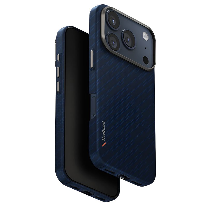 Husa pentru iPhone 17 Pro - UNIQ Keva Aramid - Frosted Denim
